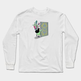 LITTLE GIRL READING Long Sleeve T-Shirt